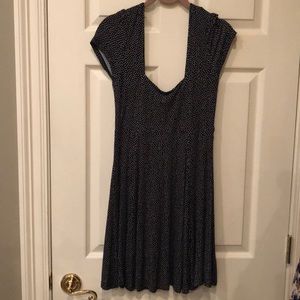 Black and white polka dot dress